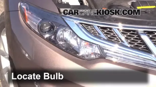 2012 Nissan Murano SL 3.5L V6 Éclairage Feu clignotant avant (remplacer l'ampoule)